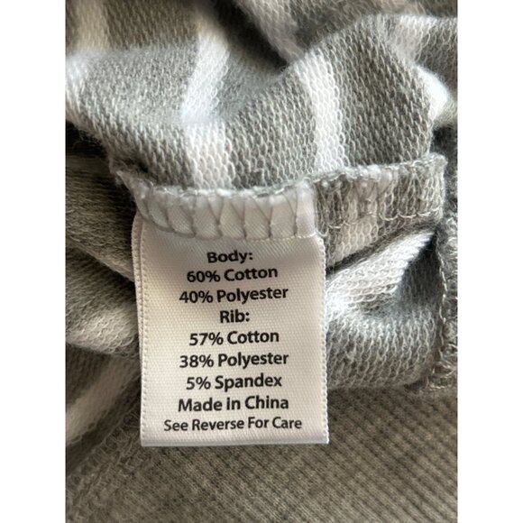 Coral Bay Energy Women's Gray & White Striped Zip-Up Jacket PS - Picture 5 of 8